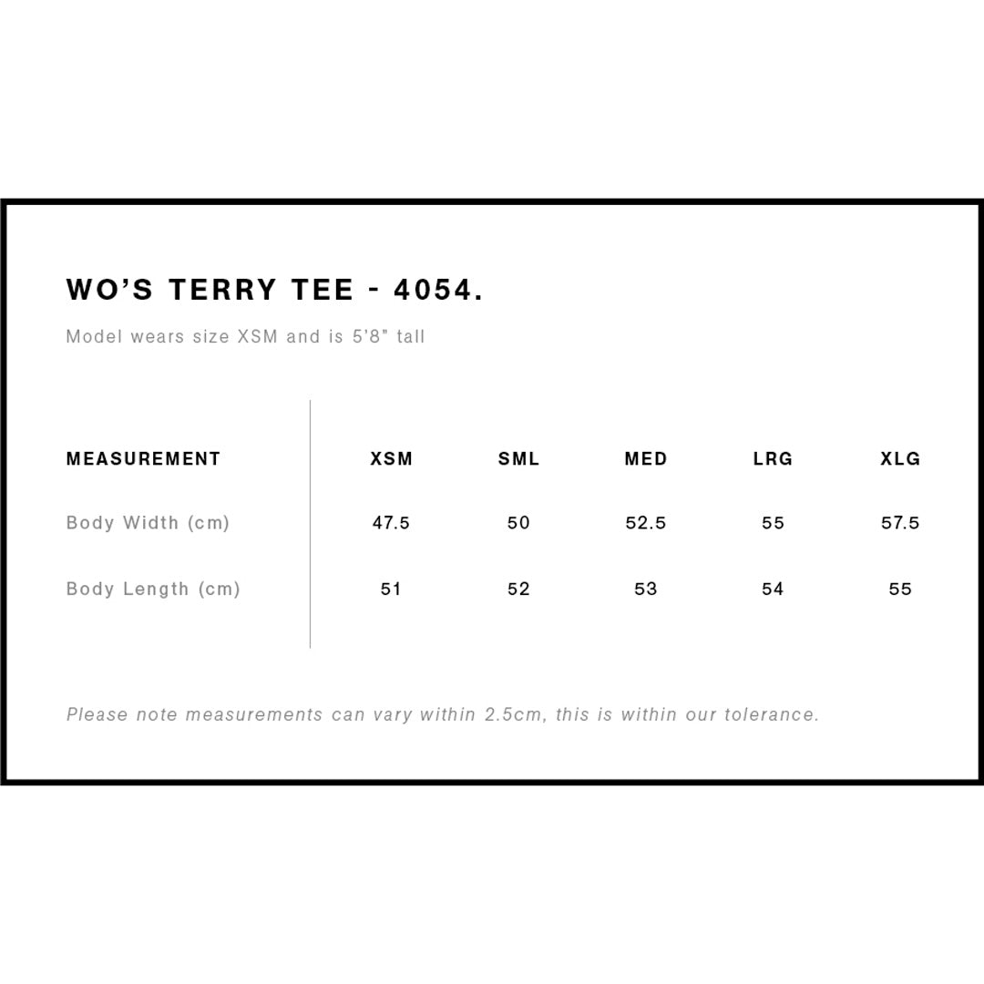 4054 AS Colour Wo's Terry Tee