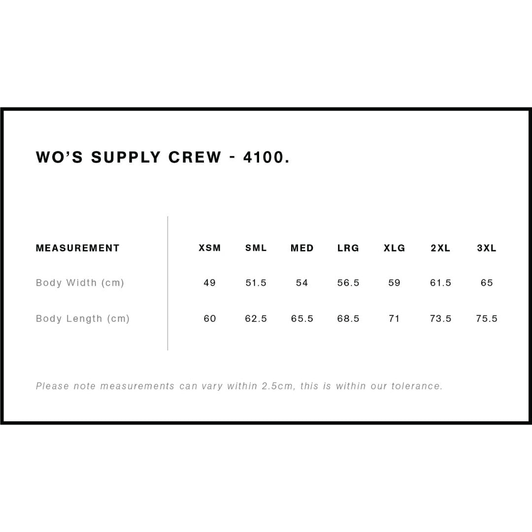 4100 AS Colour Wo's Supply Crew Fleece