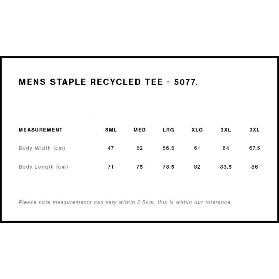 5077 AS Colour Recycled Staple Tee