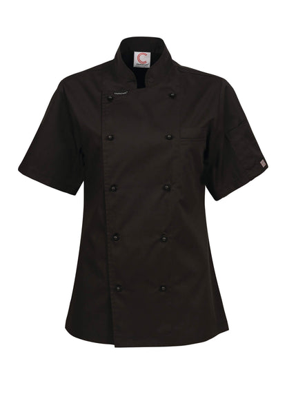 CJL22 Women's Lightweight Executive Short Sleeve Chefs Jacket