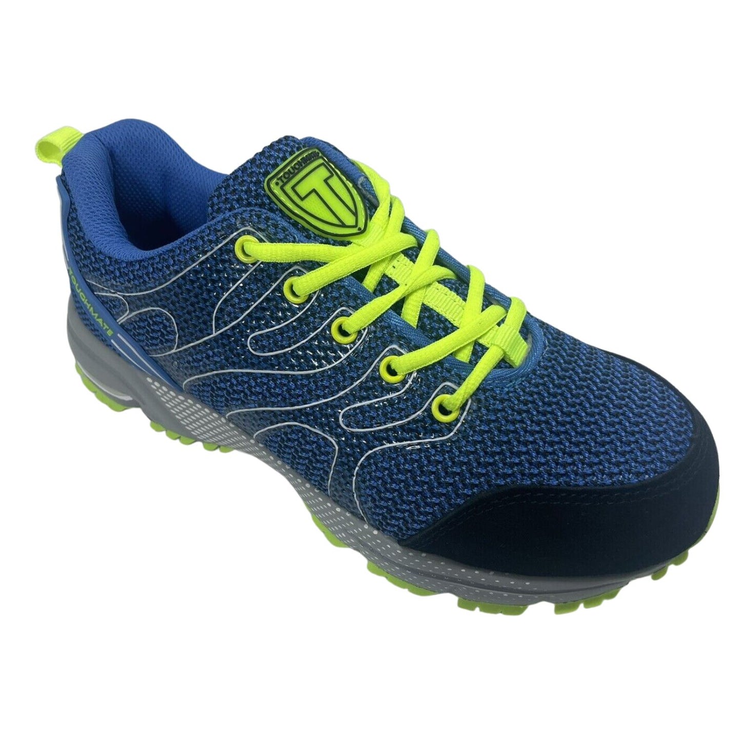 Toughmate Steel Toe Cap Huskie Trainer - Blue/Green