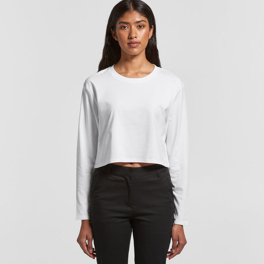 4058 AS Colour Wo's Crop Tee Ladies Long Sleeve Tee