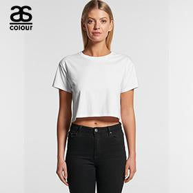 4062 AS Colour Wo's Crop Tee - Ladies