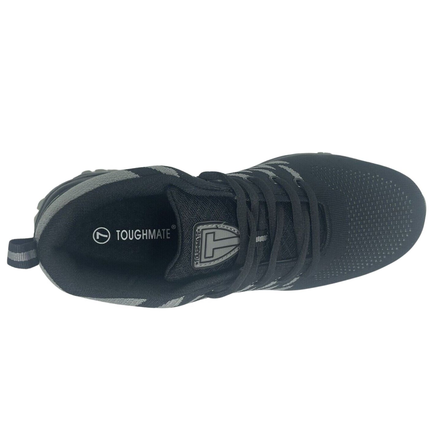 Toughmate Steel Toe Cap Leopard Trainer - Black