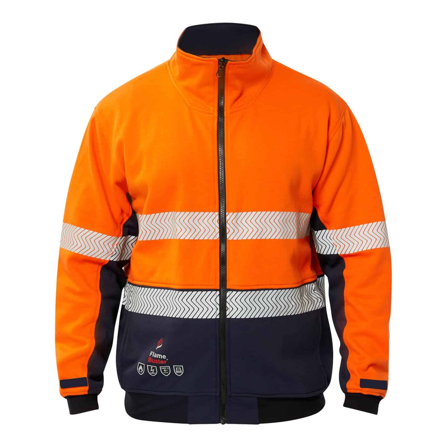 FJV034 FR Hi Vis Segmented Reflective Fleece