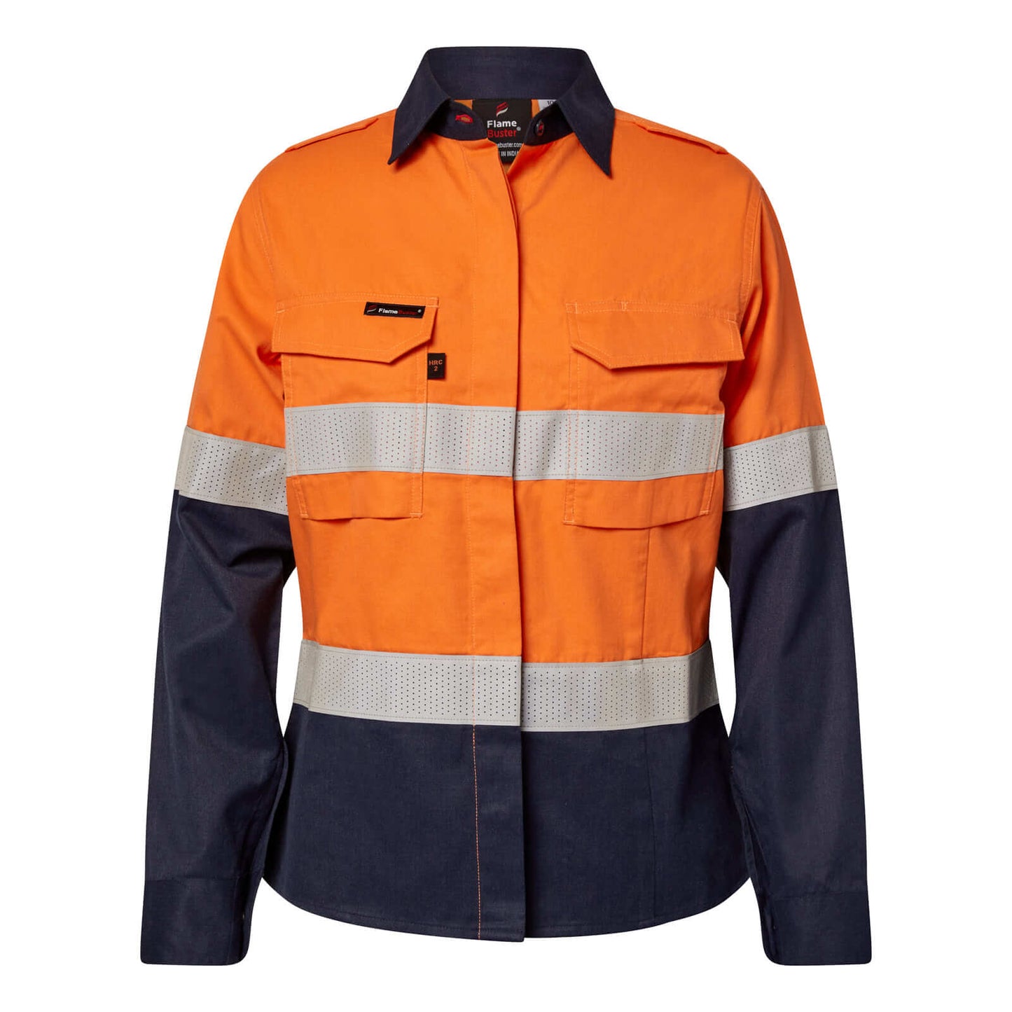 FSL016A Womens HRC2 Inherent Hi Vis Reflective Shirt With Gusset Sleeves