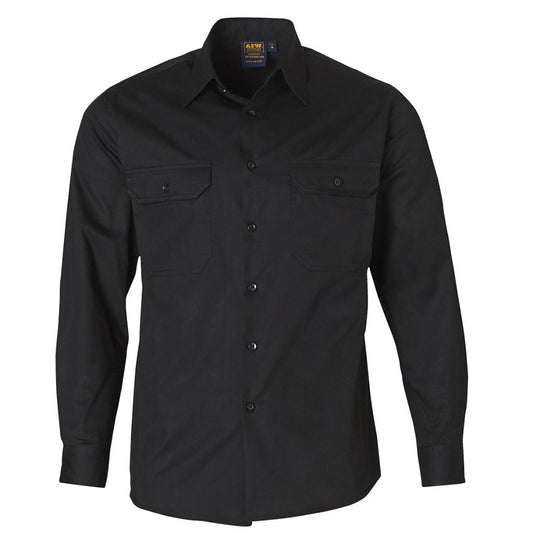 WT02 Cool Breeze Cotton Long Sleeve Cotton Work Shirt