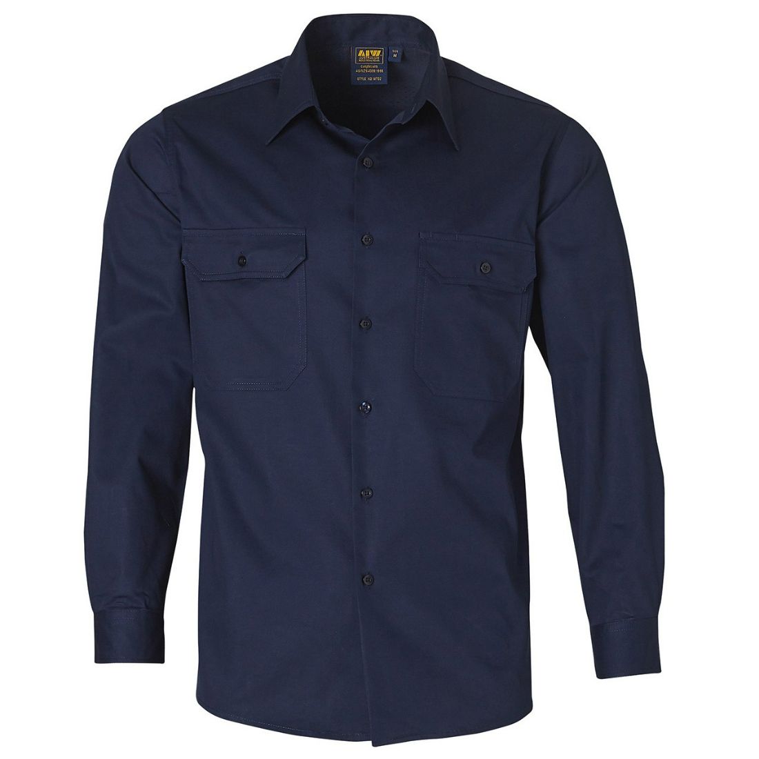 WT02 Cool Breeze Cotton Long Sleeve Cotton Work Shirt