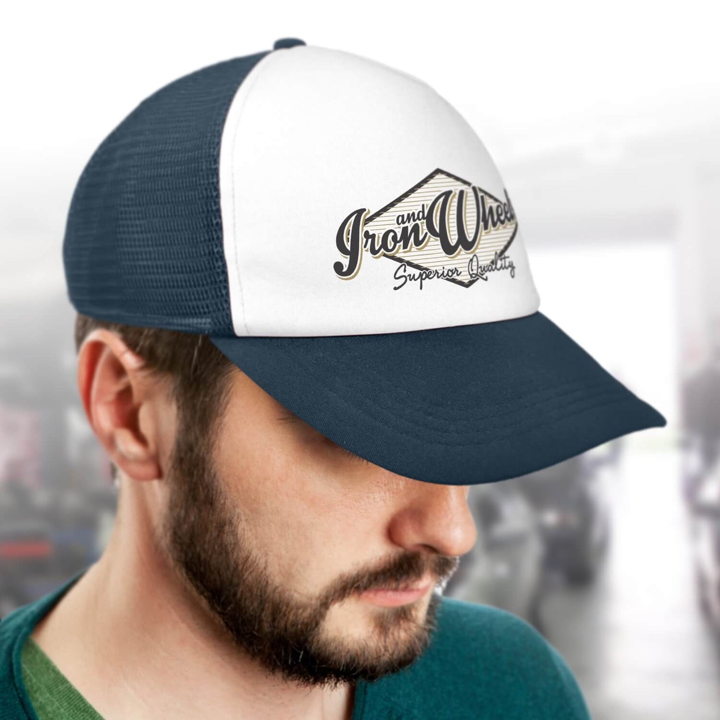 TC-113032 Cruise Mesh Cap White Front - Printed