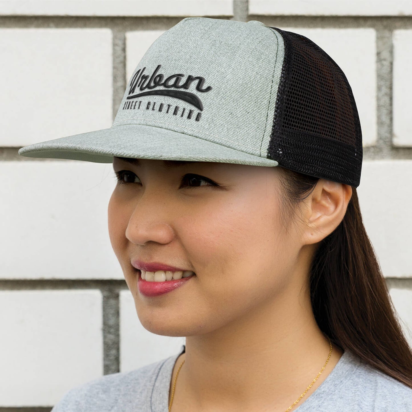 TC-114244 Jackson Flat Peak Trucker Cap - Printed