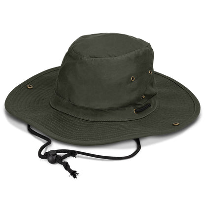 TC-119578 Oilskin Wide Brim Hat - Embroidered