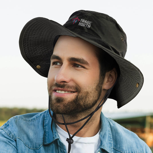 TC-119578 Oilskin Wide Brim Hat - Embroidered