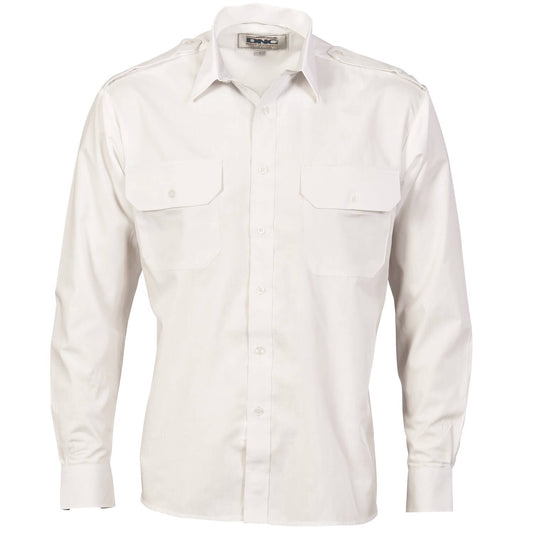 3214 Epaulette Work Shirt Long Sleeve