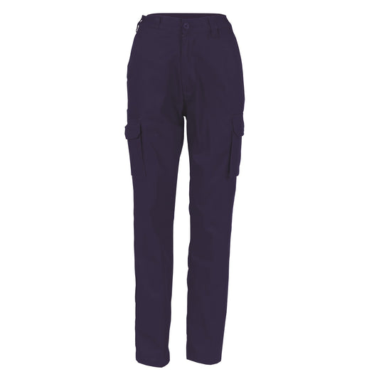 3322 - Ladies Cotton Drill Cargo Pants