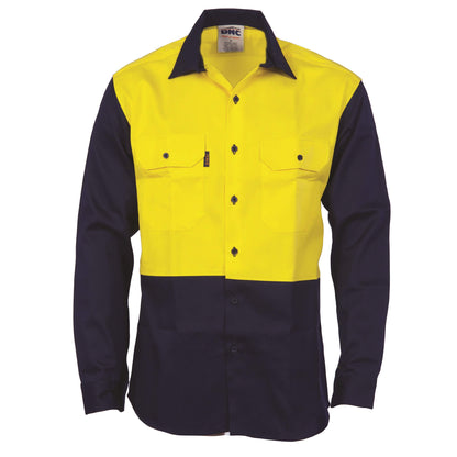 3406 Patron Saint® Flame Retardant Two Tone Drill Shirt - Long Sleeve