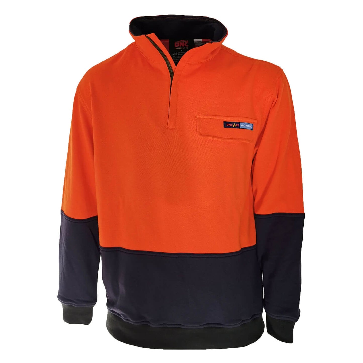 3423 HiVis 1/2 Zip Flame Resistant Jumper