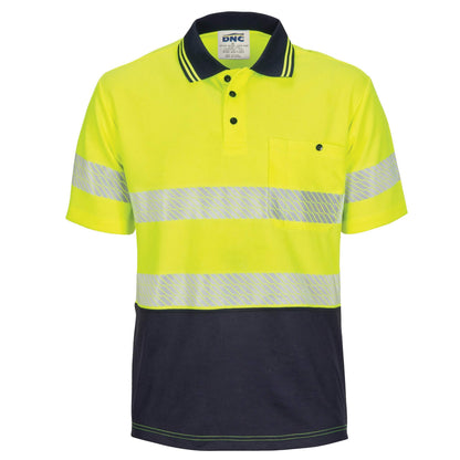 3511 Segment Taped Mircomesh Polo - Short Sleeve