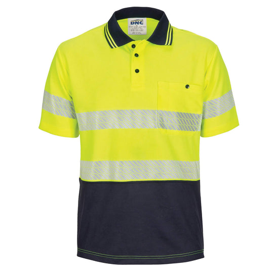 3511 Segment Taped Mircomesh Polo - Short Sleeve