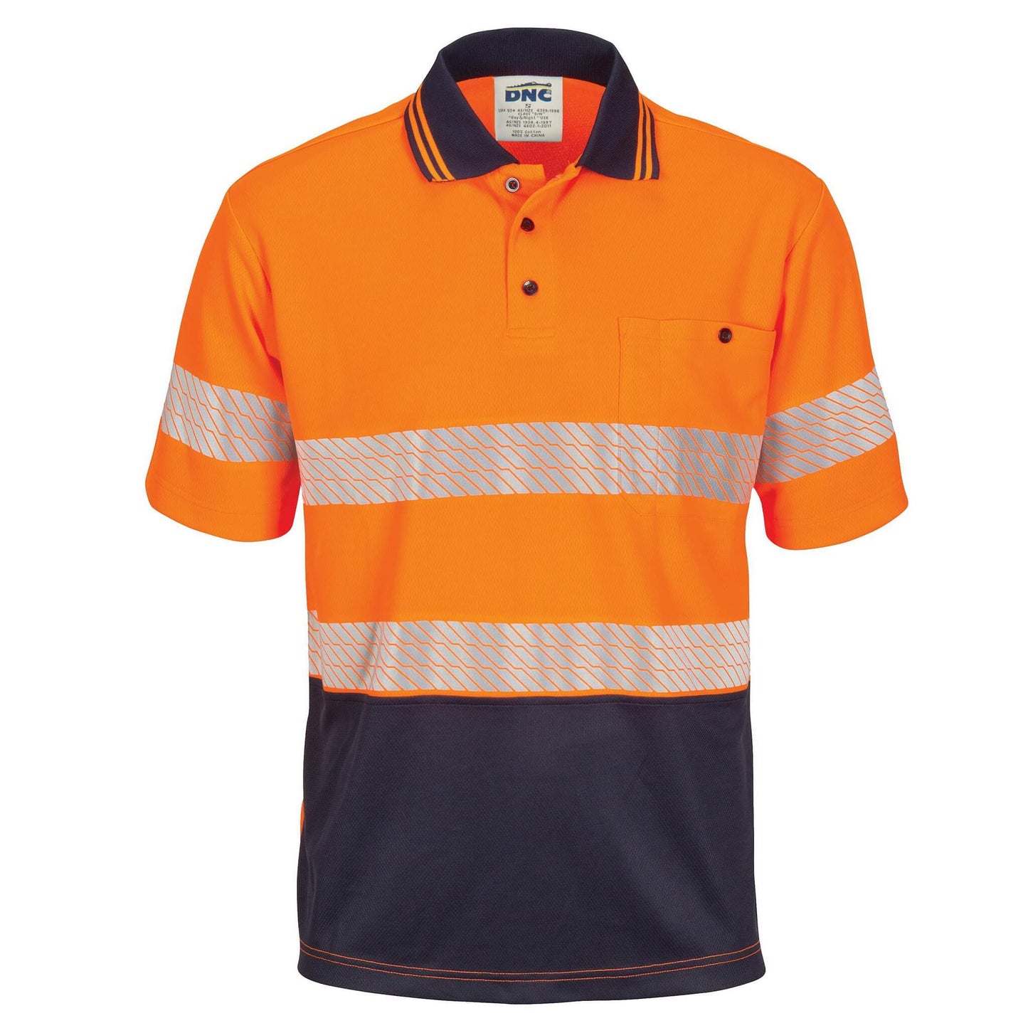 3511 Segment Taped Mircomesh Polo - Short Sleeve