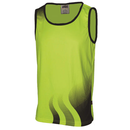 3561 Hivis Sublimated Wave Singlet