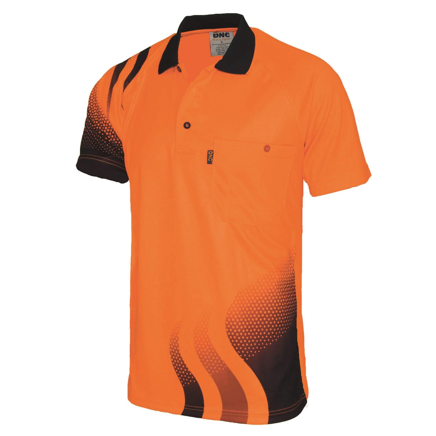 3563 Hivis Sublimated Wave Polo