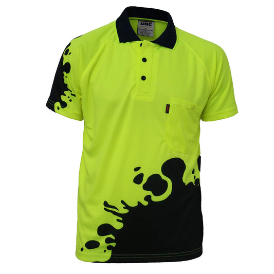 3567 Hivis Sublimated Blot Polo