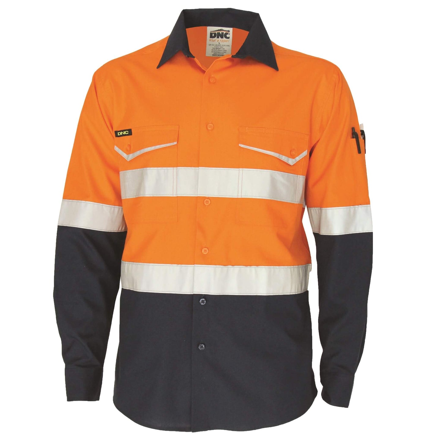 3588 Two-Tone RipStop Cotton Shirt Taped - Long Sleeve