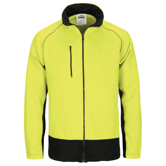 3725 HiVis Two Tone Full Zip Fleecy