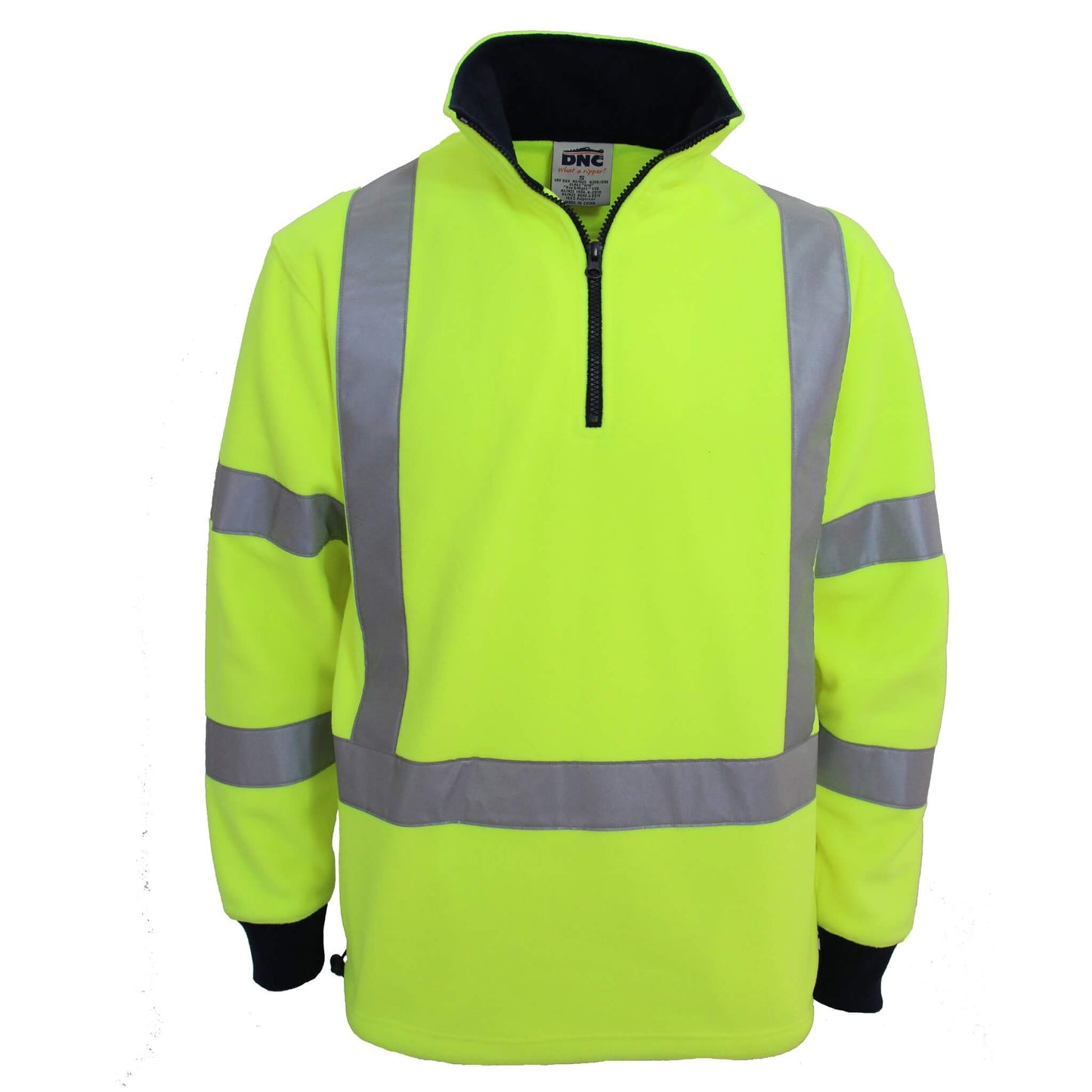 3730 HiVis "X" Back & Biomotion Taped Polar Fleece