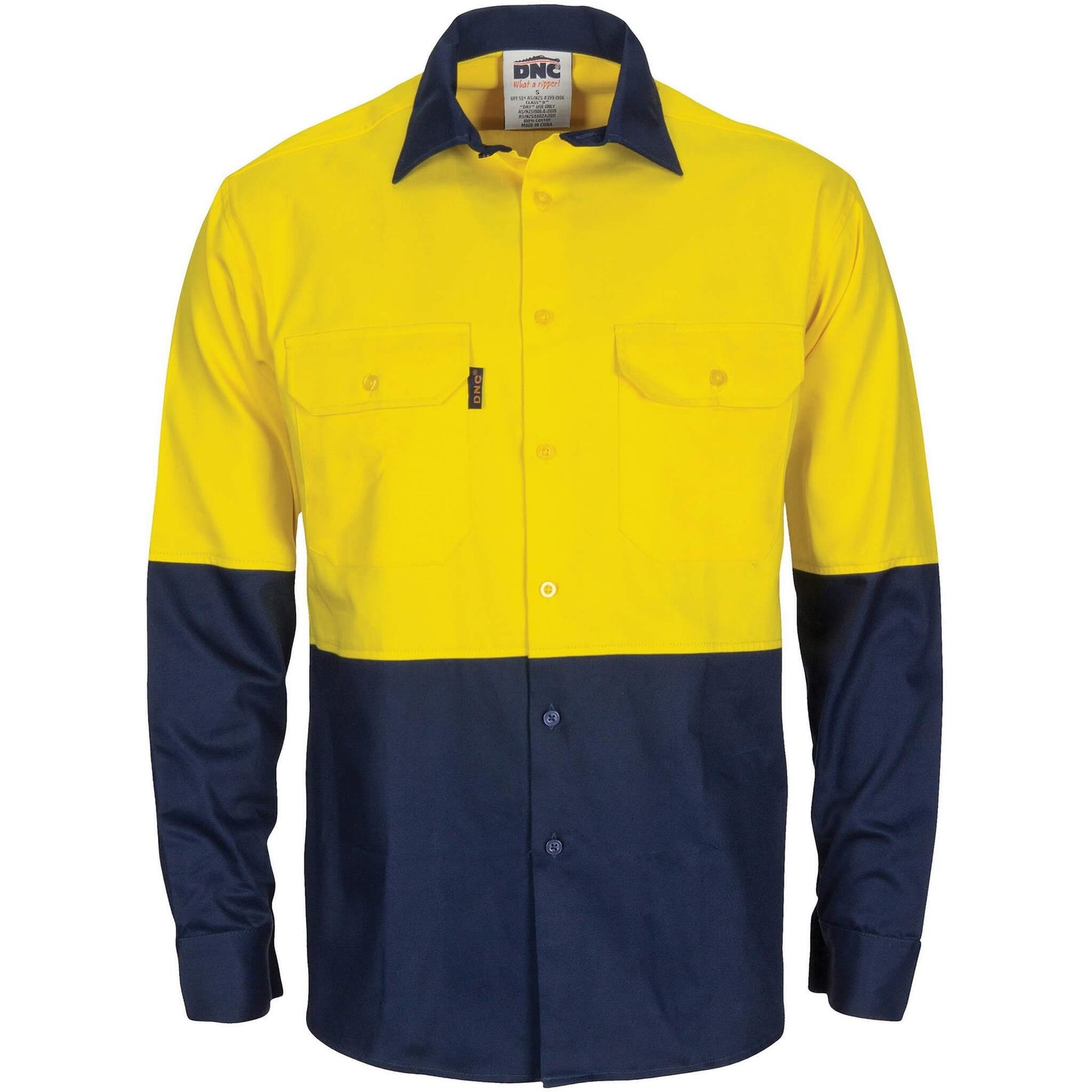 3733 HiVis Cool-Breeze Vertical Vented Shirt - Long Sleeve