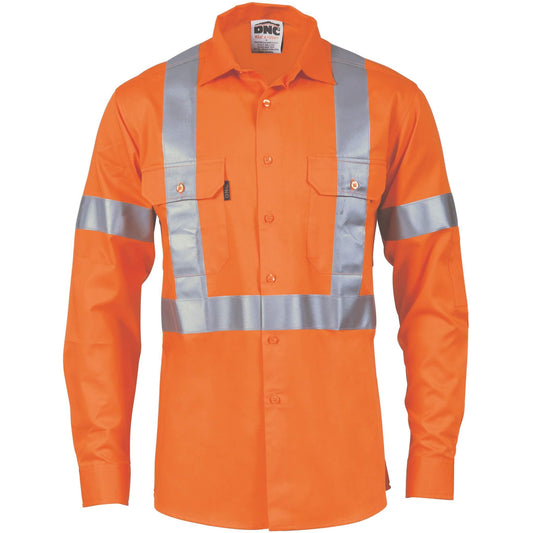 3746 HiVis Cool-Breeze Cotton Shirt X Back Taped