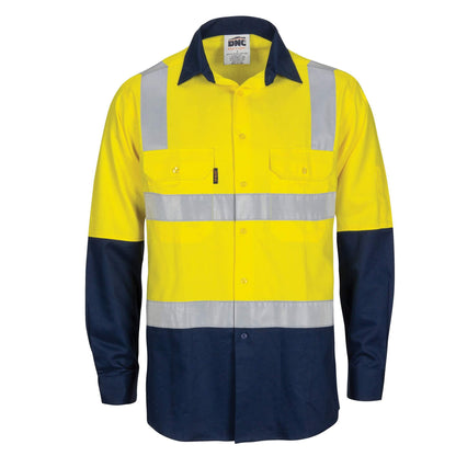 3747 HiVis Two Tone Cool-Breeze Cotton Shirt Taped