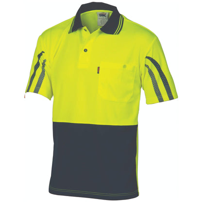 3752 HiVis Cool-Breathe Printed Stripe Polo - Short Sleeve