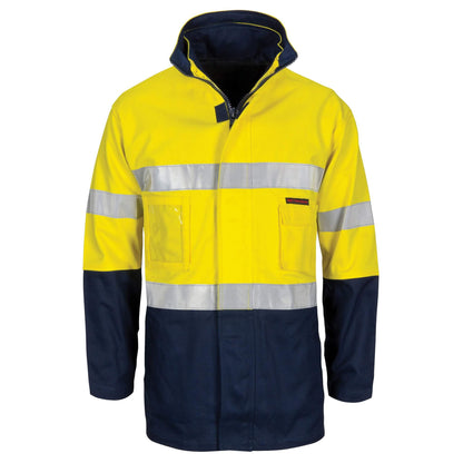 3764 HiVis "4 IN 1" Cotton Drill Jacket Taped