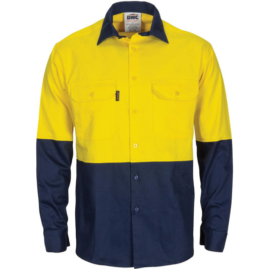 3781 HiVis Cool-Breeze Vertical Vented Shirt - Long Sleeve