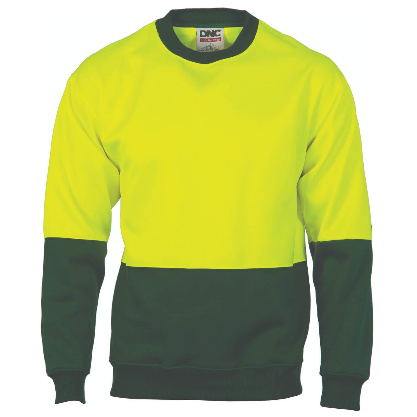 3821 HiVis Two Tone Fleecy Sweat Shirt