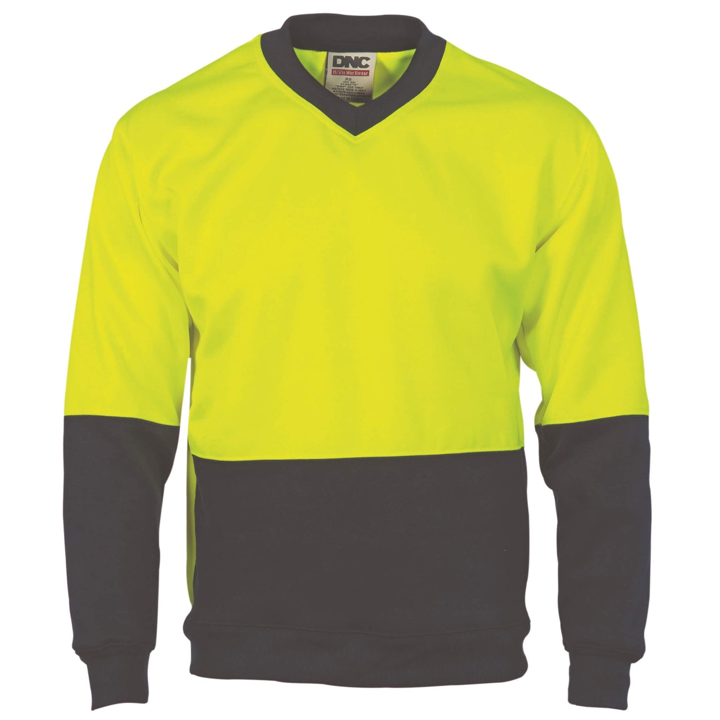 3822 HiVis Two Tone Fleecy Sweat Shirt