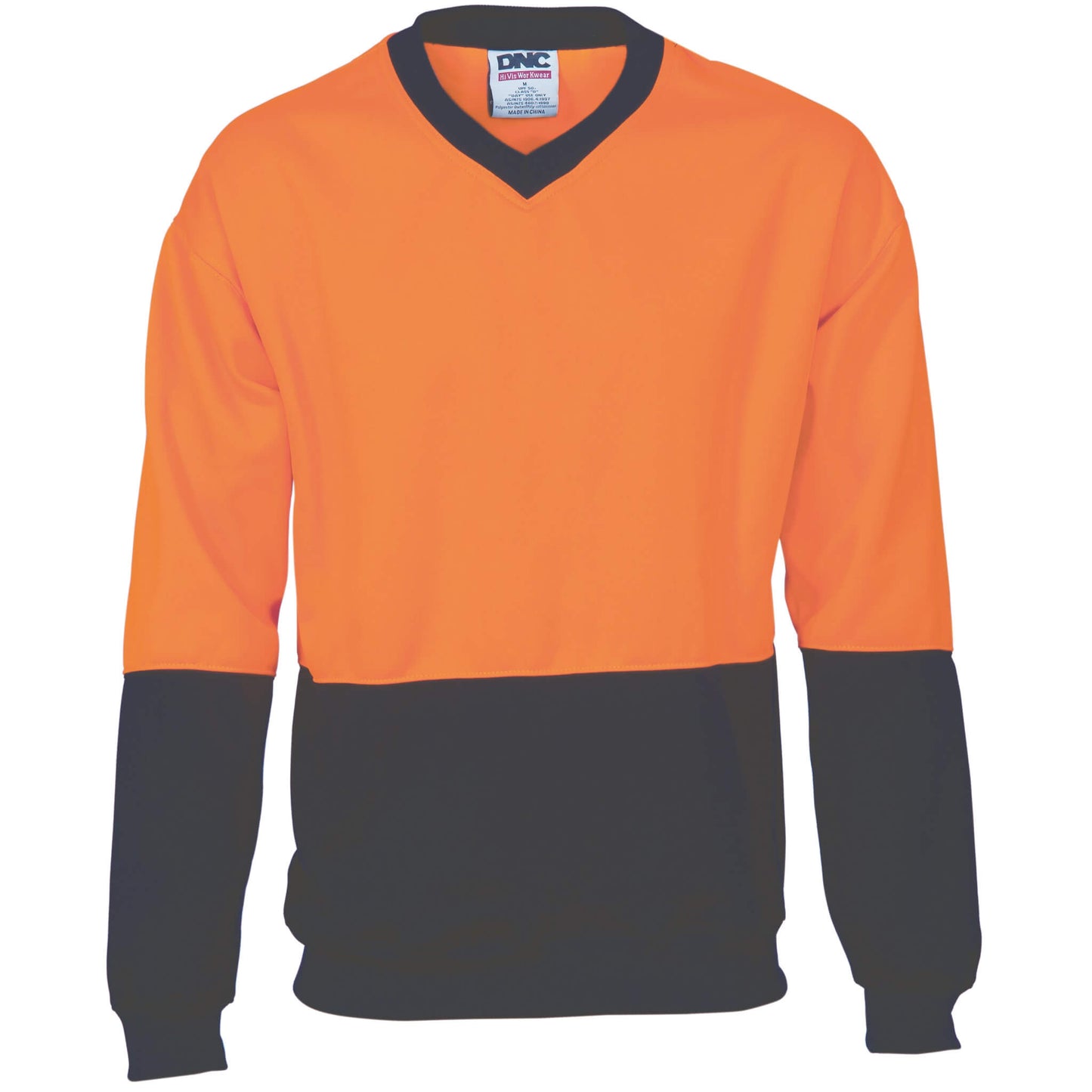 3822 HiVis Two Tone Fleecy Sweat Shirt