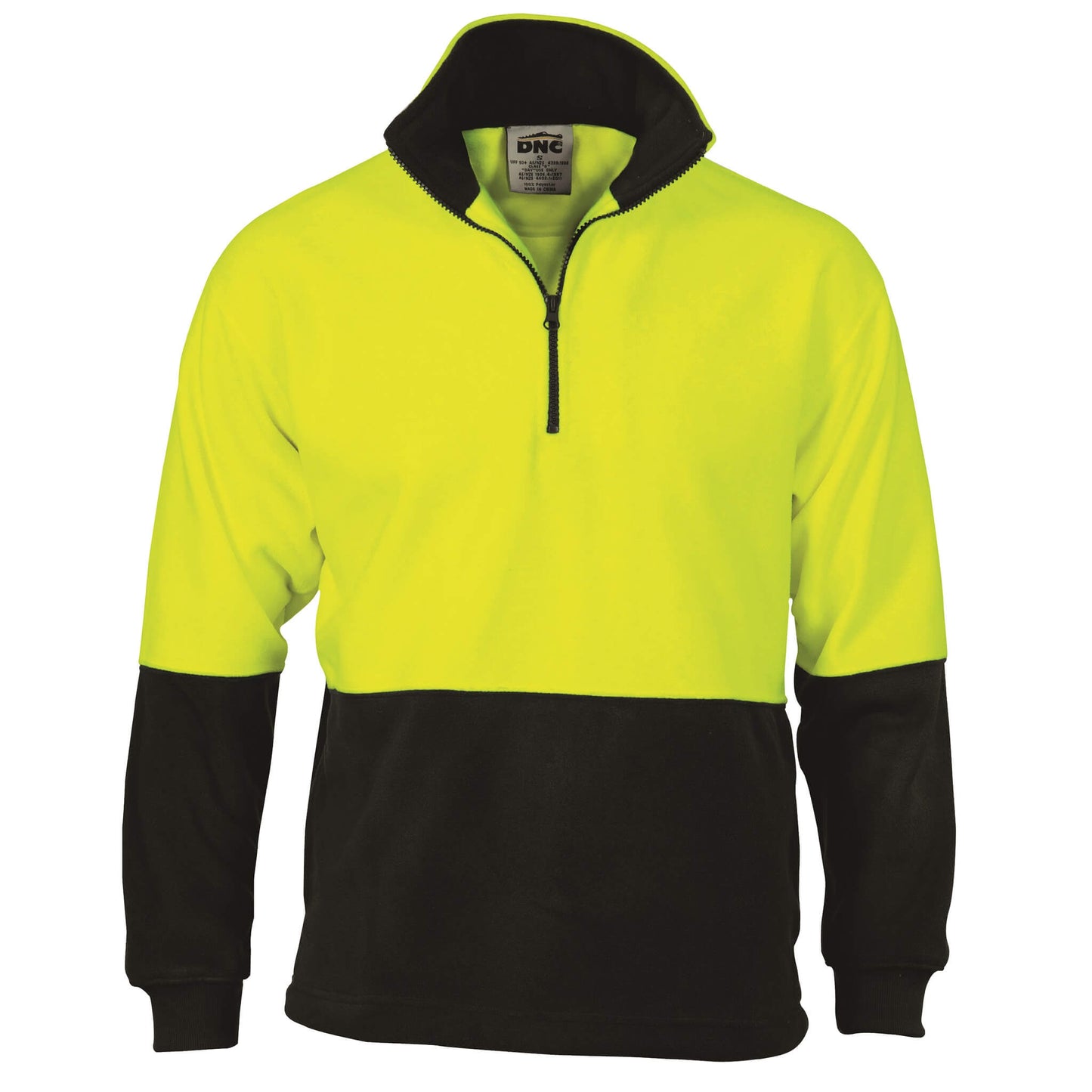 3825 HiVis Two Tone 1/2 Zip Polar Fleece