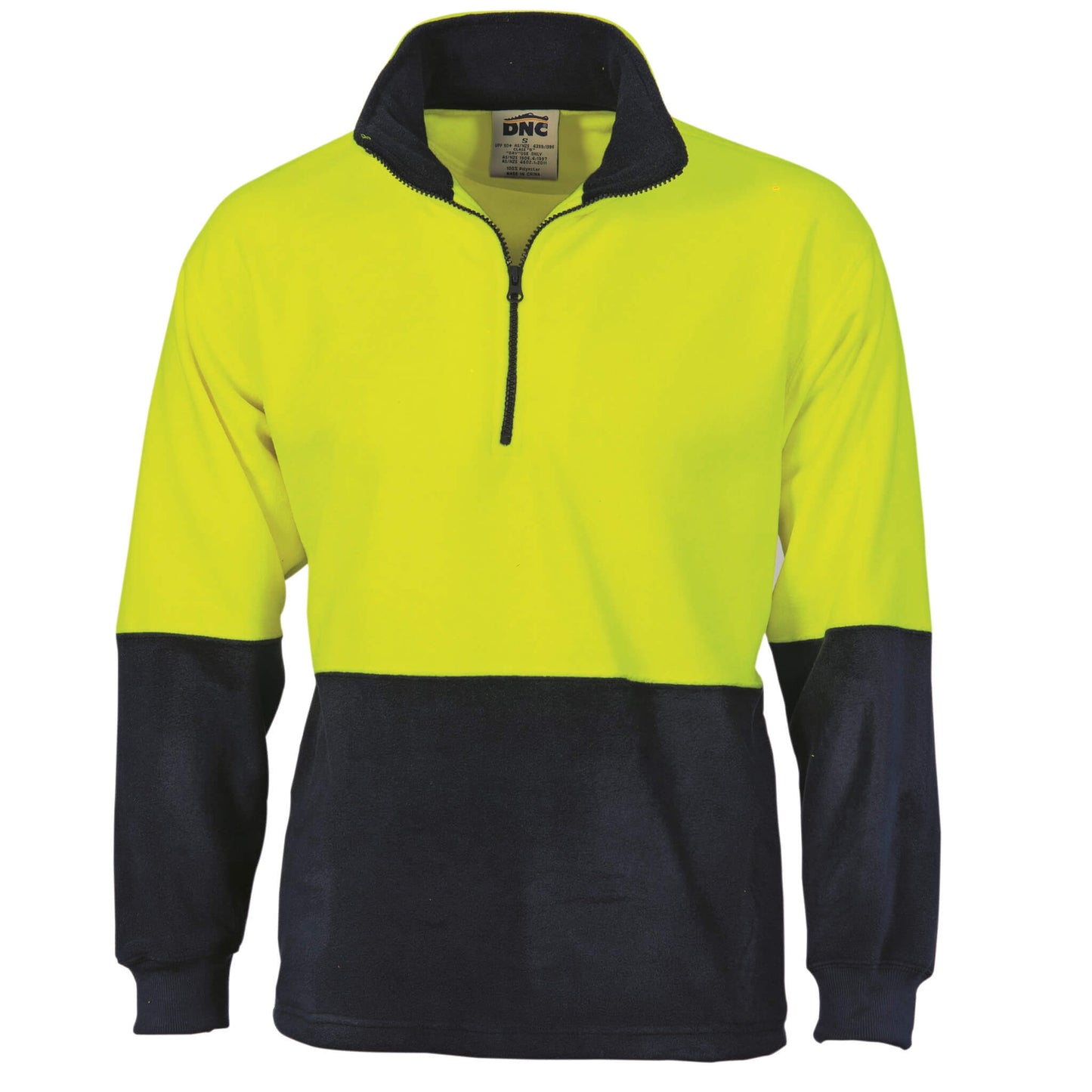 3825 HiVis Two Tone 1/2 Zip Polar Fleece