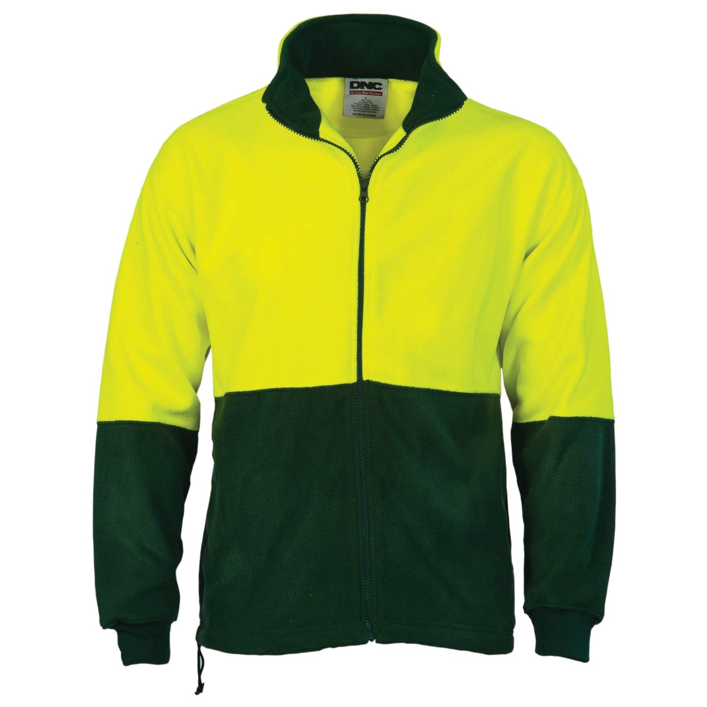 3827 HiVis Two Tone Full Zip Polar Fleece