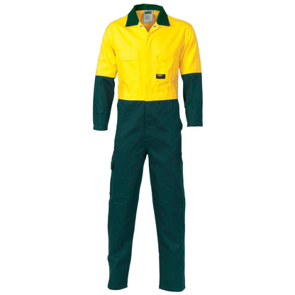 3851 HiVis Two Tone Cotton Coverall