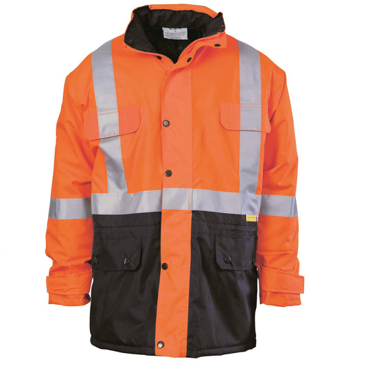 3863 HiVis Two Tone Quilted Jacket with 3M Tape