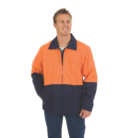 3868 - HiVis Two Tone Drill Jacket