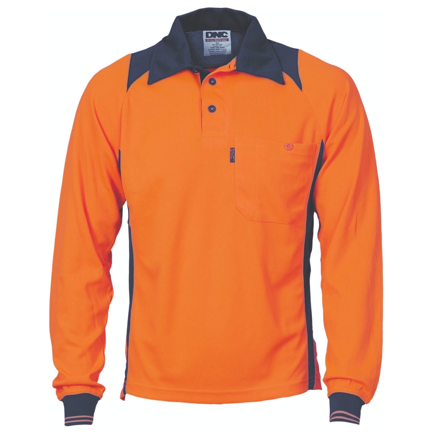 3894 Cool Breathe Action Polo Shirt - Long Sleeve