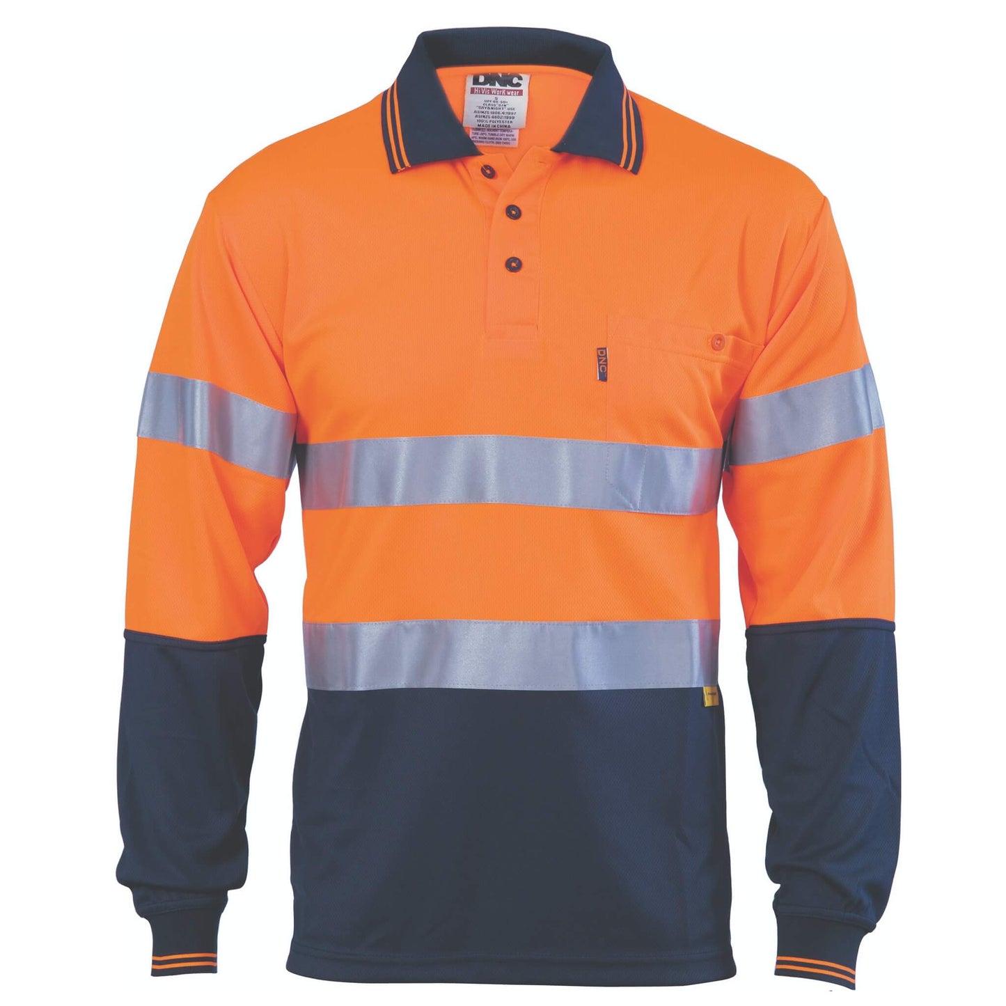 3913 Hi Vis Cool-Breathe Polo Shirt Taped 3M