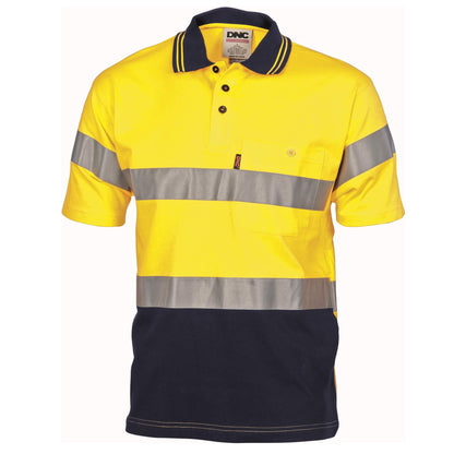 3915 Hi Vis Cool-Breeze Cotton Jersey Polo Taped