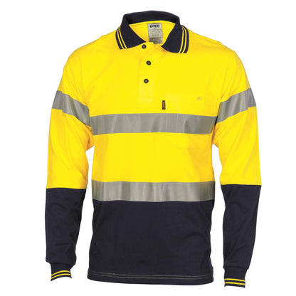 3916 Hi Vis Cool-Breeze Cotton Jersey Polo - Long Sleeve