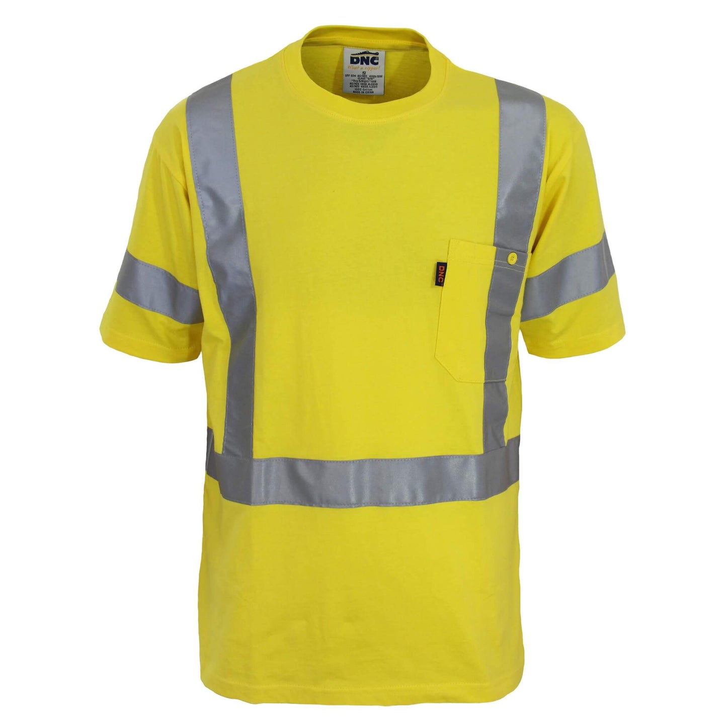 3917 Hi-Vis Cotton taped Tee Short Sleeve