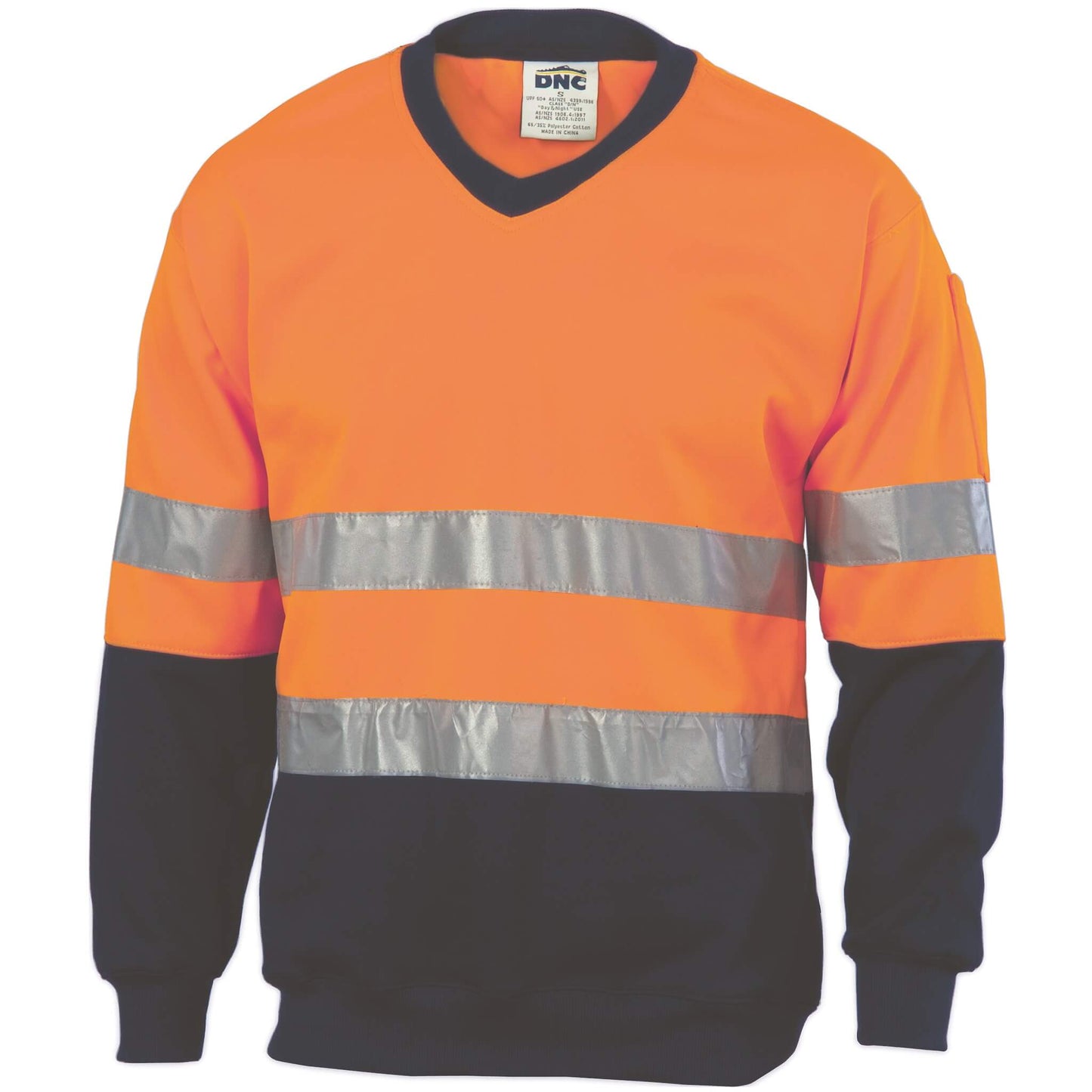 3921 Hi Vis Two Tone Sweatshirt Taped